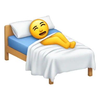 sick person in the bed feels bad  sticker