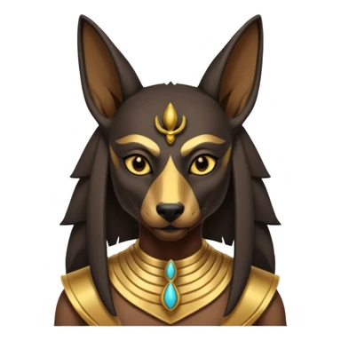 Anubis with 3 tails sticker