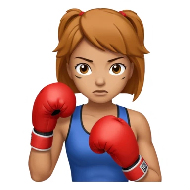 famale boxer sticker