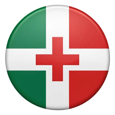 Northern Ireland flag circular icon sticker