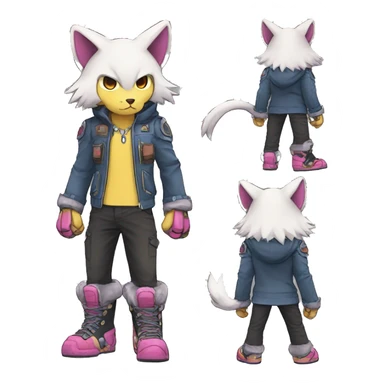 kawaii cool edgy Digimon-Fakemon-animal full body sticker