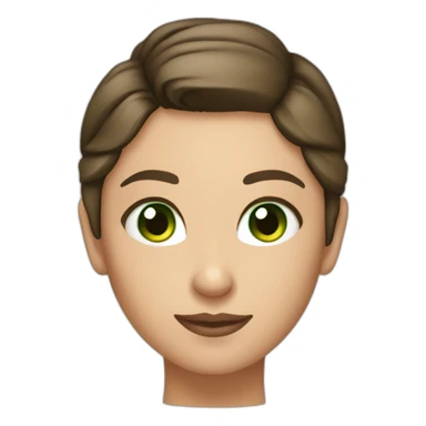 Photographer, brunette, slim, bun, tanned, green eyes sticker