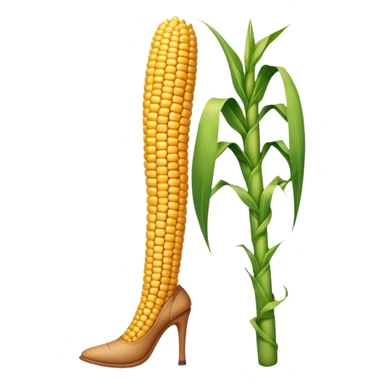 Corn growing out of a leg sticker