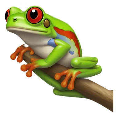 Red-eyed tree frog sticker
