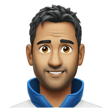 Dhoni face sticker