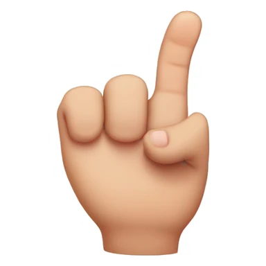 Thumb within middle finger sticker