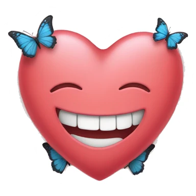 Heart with butterflies  sticker