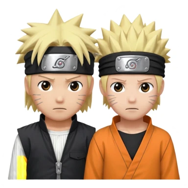 naruto vs sasuke sticker