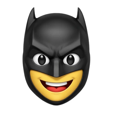 Batman emoji with heart eyes  sticker