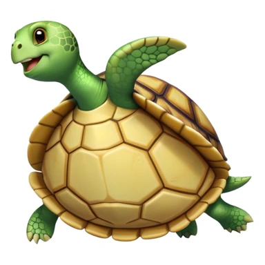 Turtle with bathing suit sticker