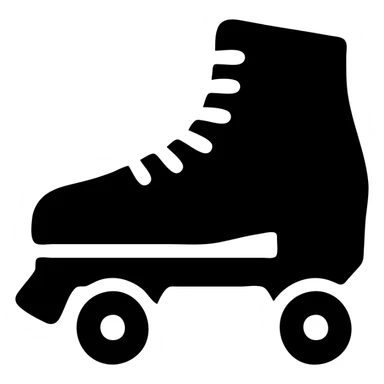 roller skates with laces sticker