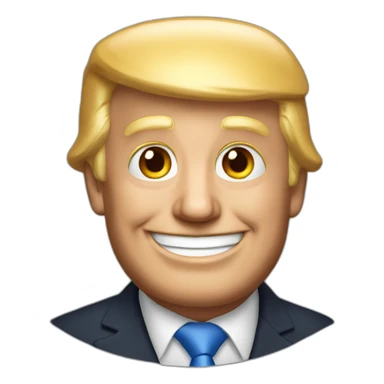 Photo of Donald trump smiling sticker