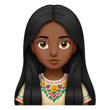 Mexican girl sticker