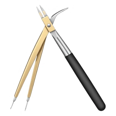 Tweezers for picking out eyebrows sticker