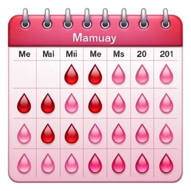 menstrual cycle sticker