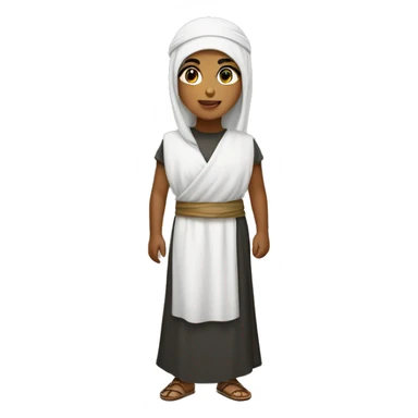 Arab girl with a kuffieyah sticker