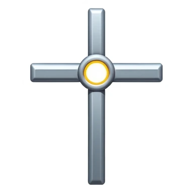 Power line shape of cross sticker