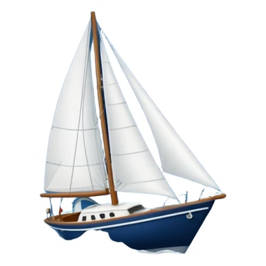 Sailboat stormy sticker