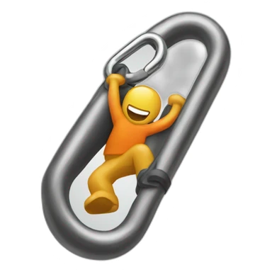 Climbing carabiners sticker