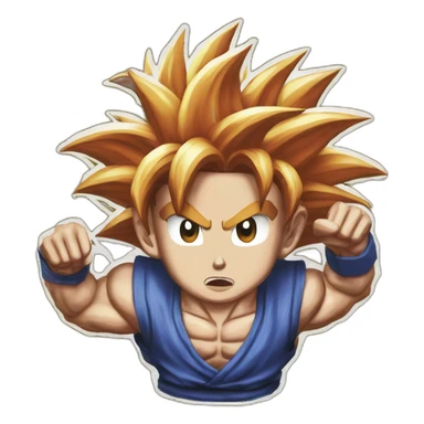 Goyard, I done did it Big Goku sticker