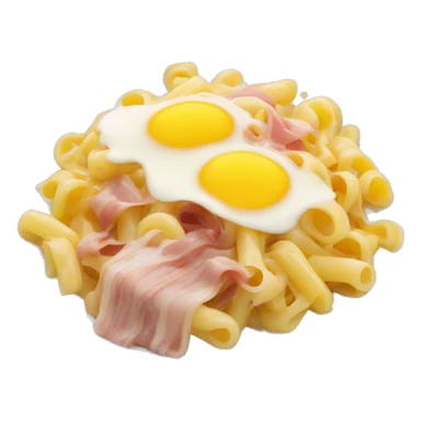 Un chat qui mange des pâtes a la carbonara sticker