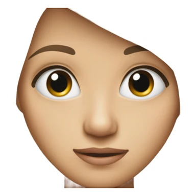 deadpan facial expression  sticker