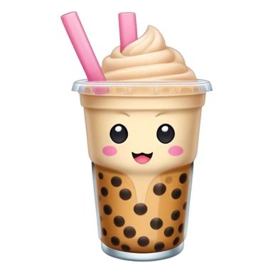 Boba tea kawaii sticker
