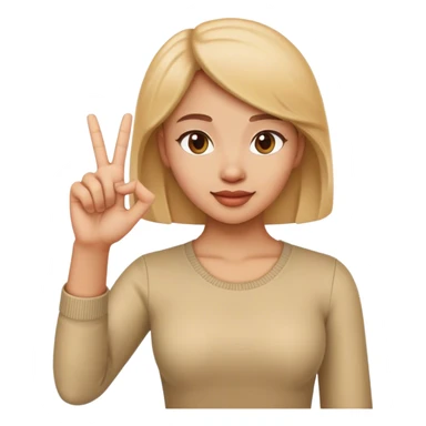 Eyvallah yapan kadın emoji Apple style sticker
