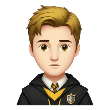 Cedric Diggory in harry potter, wear hogwarts Hufflepuff uniform sticker