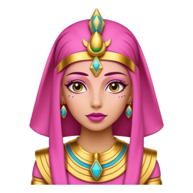 pink skin woman Pharaoh sticker