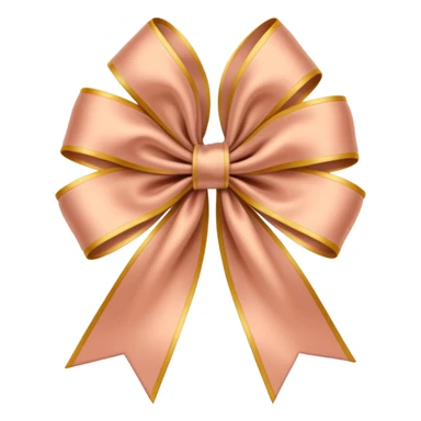 Coquette flesh color ribbon sticker