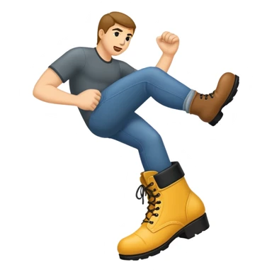 Boot kicking with a text "Get 2 Fuck" sticker