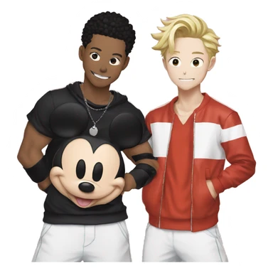 Mickey mouse and Mikey from Tokyo revengers  sticker