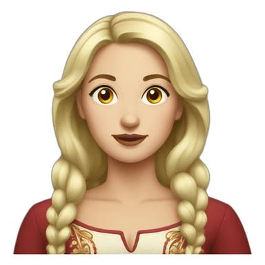 Russian woman sticker