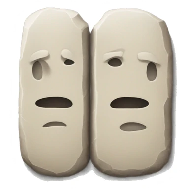 Two Stone tablets with no face sticker