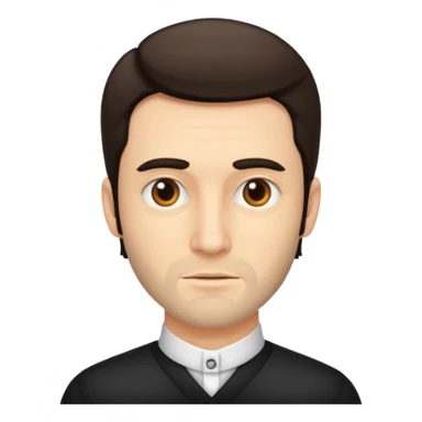 a man with sideburns sticker