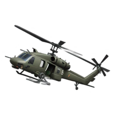 Blackhawk helicopter sticker