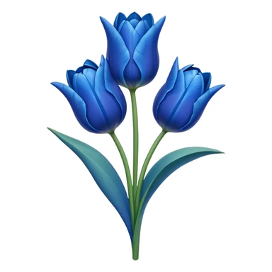 Blue tulips sticker