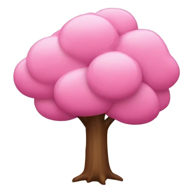 Baum mit pinken Blättern sticker