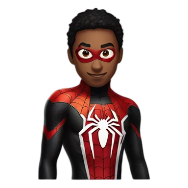 Spiderman miles morales sticker
