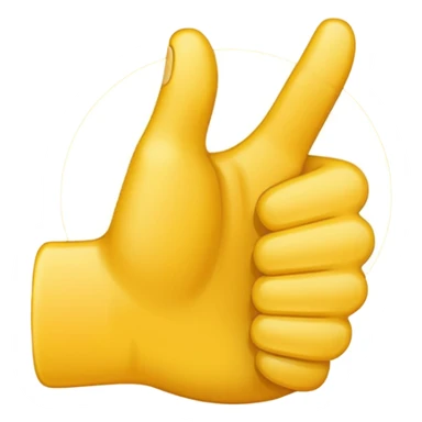 thumbs up emoij, make the thumb super long sticker