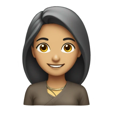 Persian girl smiling sticker