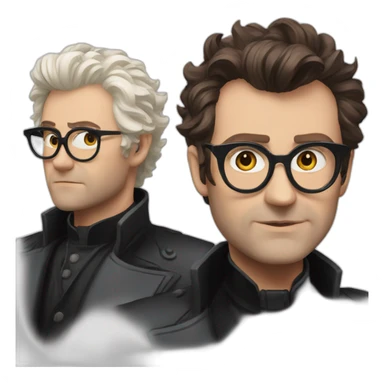 Crowley from good omens sticker