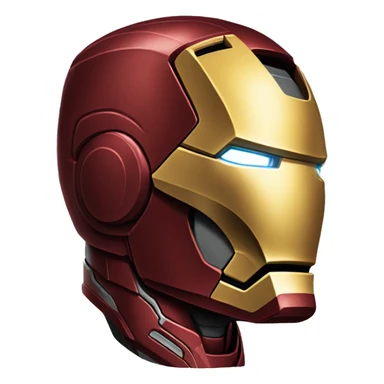 Head of Iron man side profile sticker