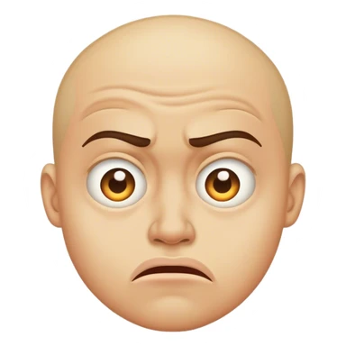 Disgusted, weirded face sticker