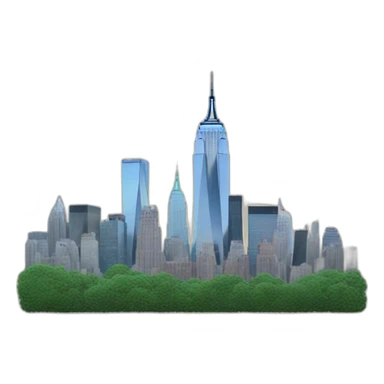 New York City skyline sticker