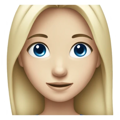 smiling girl with black hair and blue eyes sticker