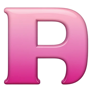 mix color pinks letter p sticker