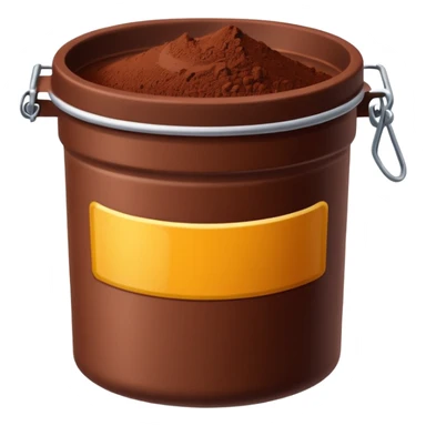 container of cocoa powder sticker