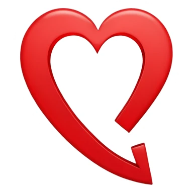 Small broken heart emojis around the letter E sticker